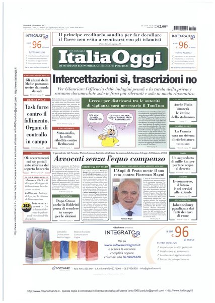 Italia oggi : quotidiano di economia finanza e politica